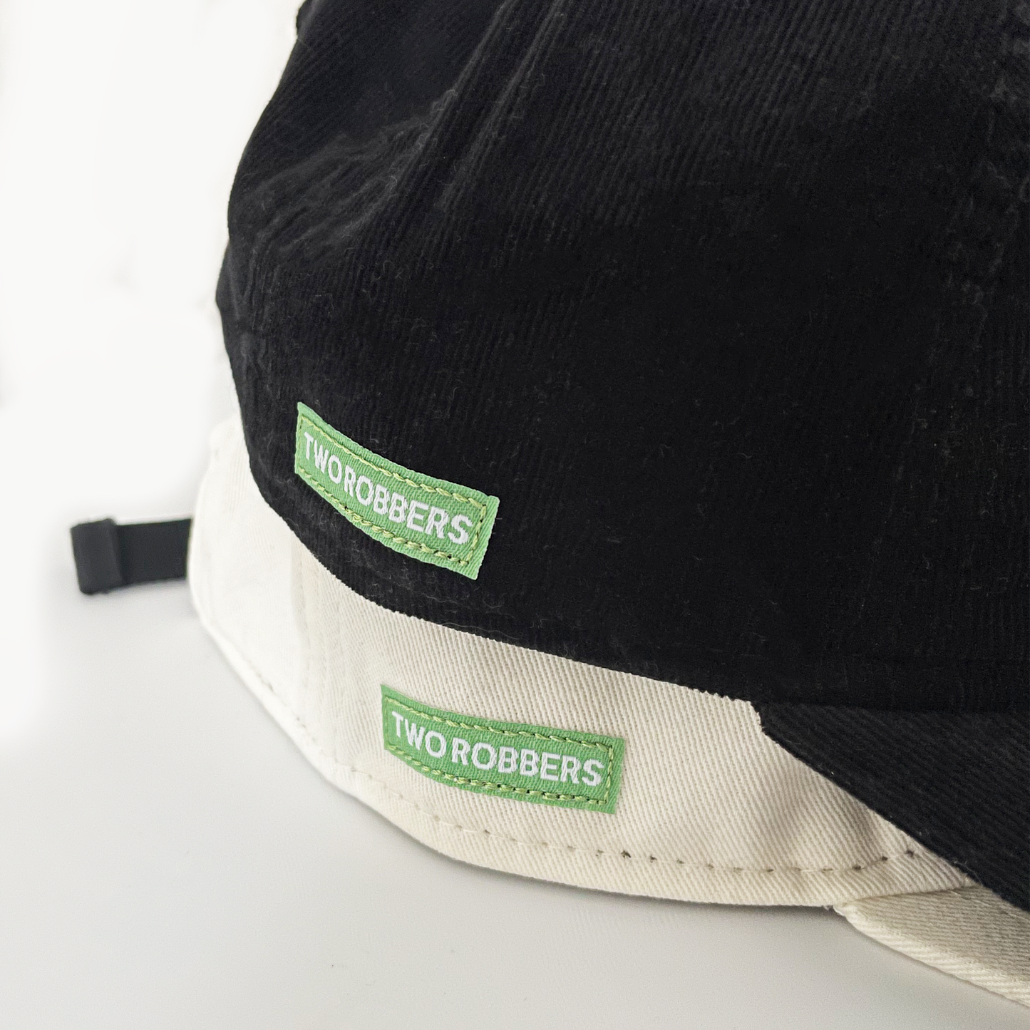 Two Robbers Logo Five Panel Hat - Off White Canvas
